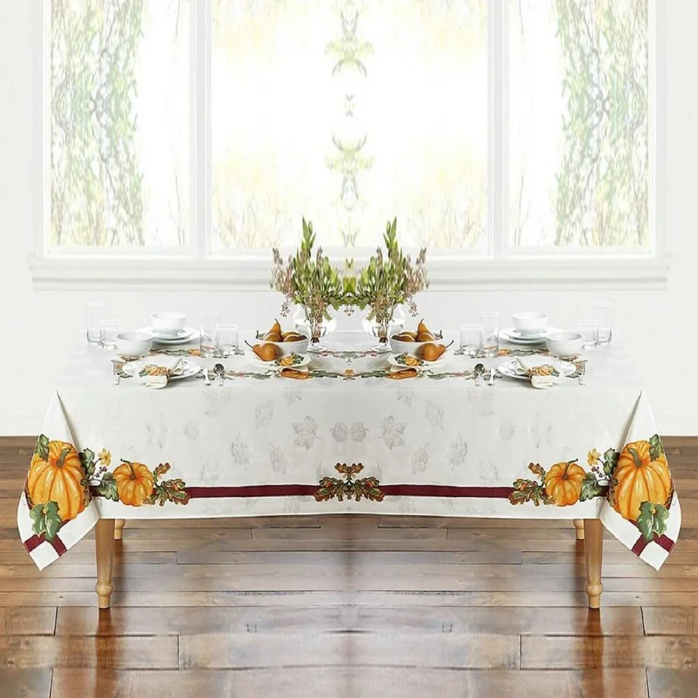 12 Napkins + Autumn Medley / Pumpkin Border 60